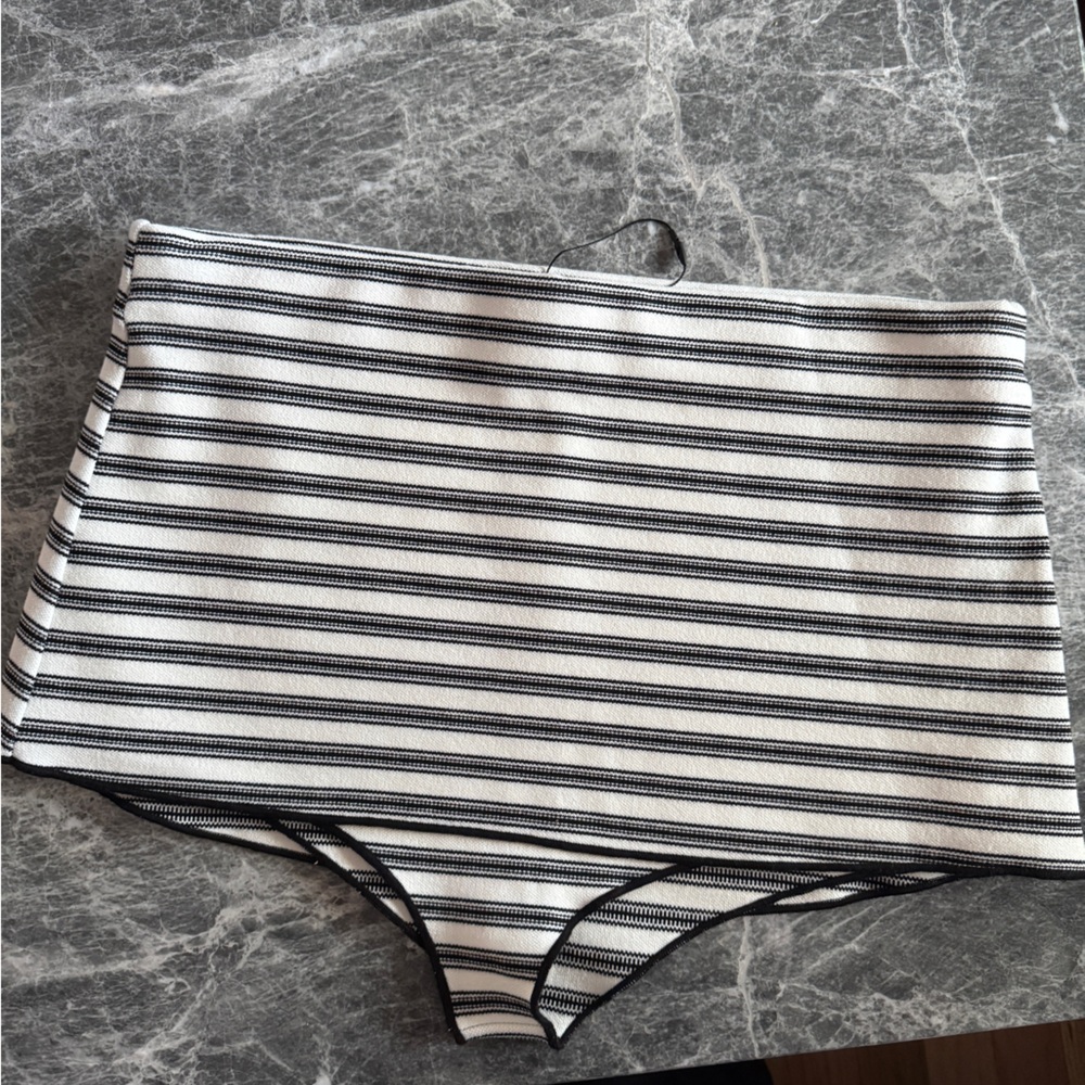 SOLD - Zara Striped Knit Mini Skort - Picture 2 of 2